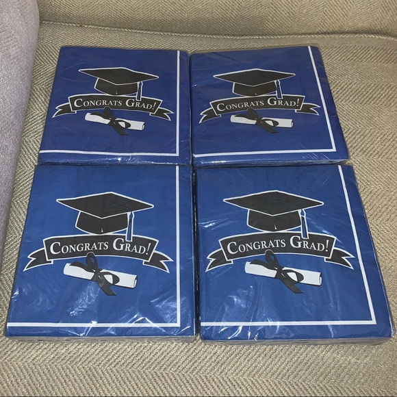 NWT blue school graduation party napkins 🎓 - Picture 3 of 11